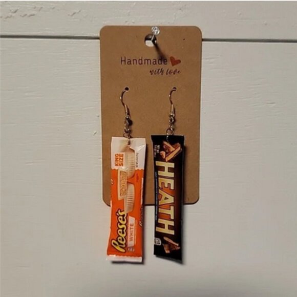 Handmade "Candy Bar" Earrings - Picture 1 of 1
